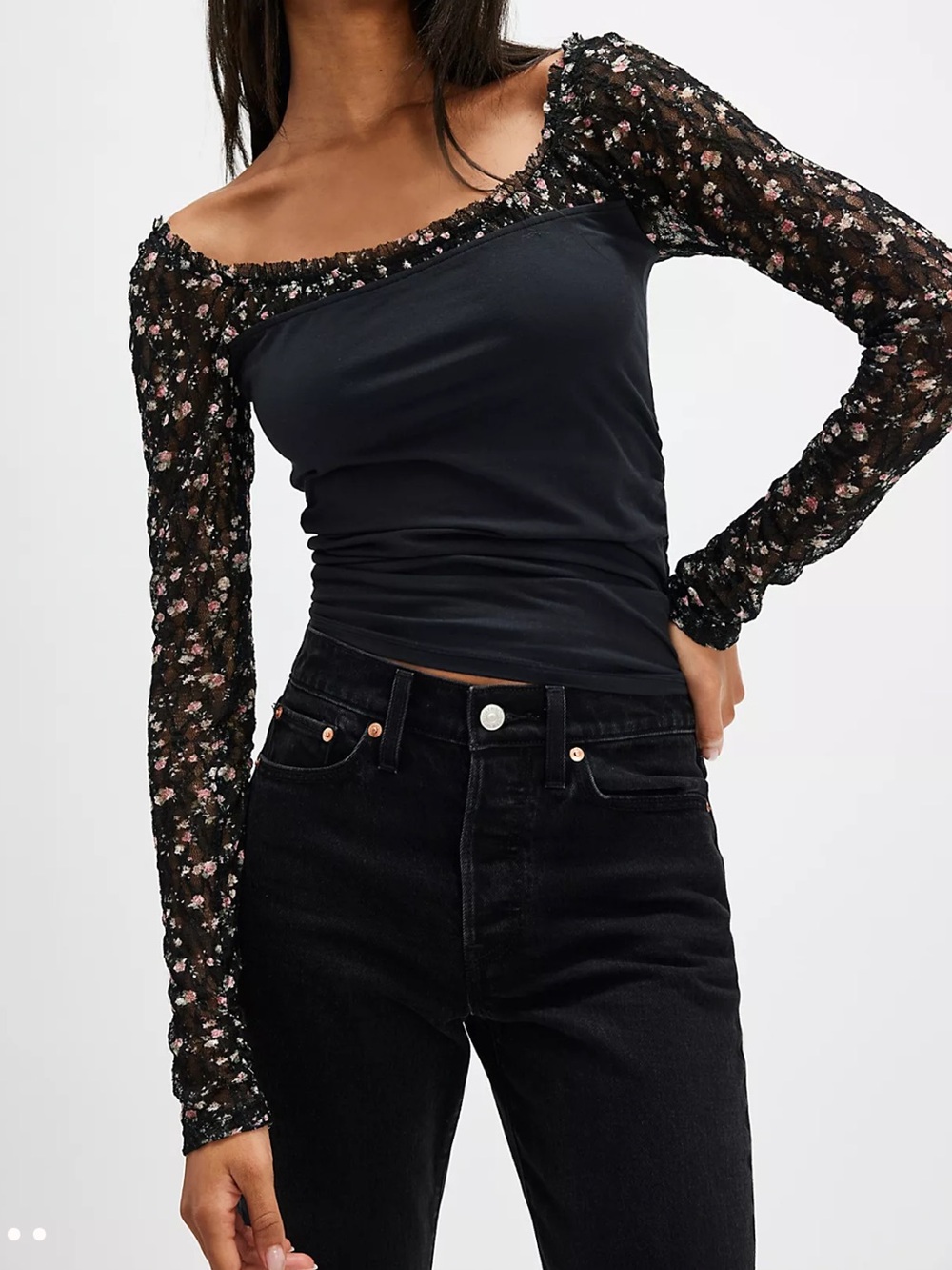 Free People Josie Long Sleeve Top